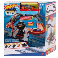 Mattel GAMES Hot Wheels City Track Pack Autorennbahn, 1 St.  ( HDN95 )