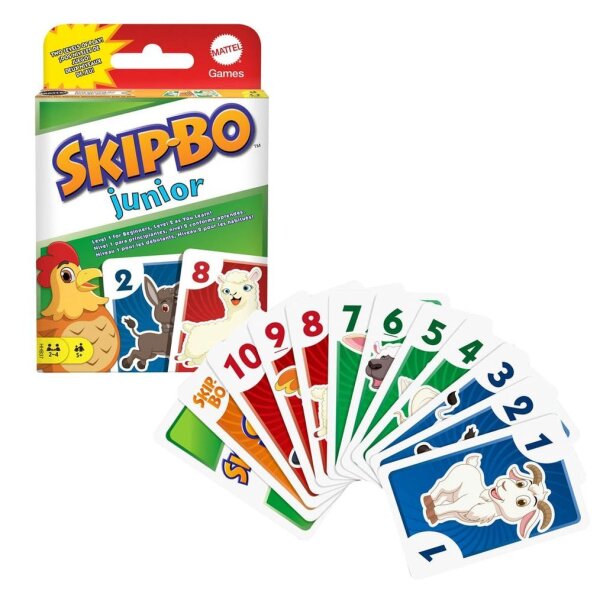 Mattel GAMES Skip-Bo Junior Kartenspiel, 1 St.