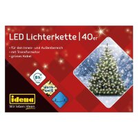 Idena 40er LED Lichterkette grün 11,9 m, 1 St.