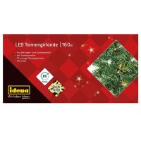 Idena Tannengirlande 160er LED Lichterkette grün 10,0 m  ( 31854 )