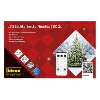 Idena NewTec 200er LED Lichterkette grün 27,9 m, 1 St.
