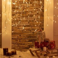 Idena 400er Eiszapfen LED Lichterkette transparent 10,3 m, 1 St.