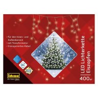 Idena 400er Eiszapfen LED Lichterkette transparent 10,3 m, 1 St.