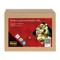 Idena NewTec 480er Micro LED Lichterkette grün 52,5 m, 1 St.