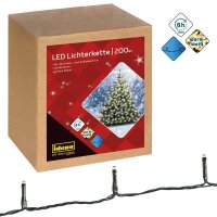 Idena 200er LED Lichterkette grün 29,9 cm, 1 St.
