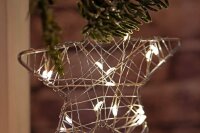 Idena Metallsterne LED Dekoleuchten weiß, 3 St.