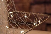 Idena Metallsterne LED Dekoleuchten weiß, 3 St.