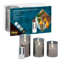 Idena LED-Kerzen grau, 1 St.