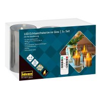 Idena LED-Kerzen grau, 1 St.