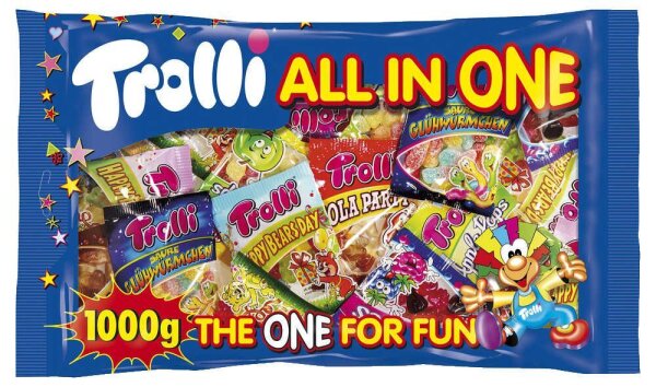 Trolli All in One Mix Fruchtgummi 42 St./1,0 kg, 1 Pack