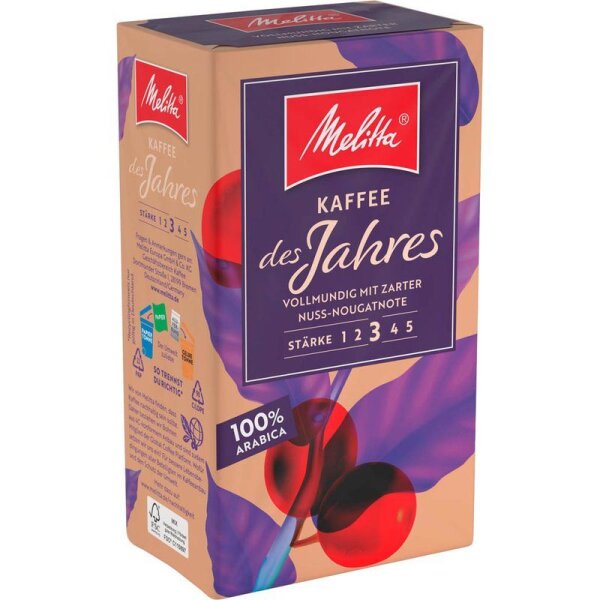 Melitta Kaffee des Jahres Kaffee, gemahlen Arabicabohnen 500,0 g  ( 2976483005 )