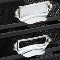 relaxdays Schubladenbox  schwarz 10024817_46, DIN A4 mit...