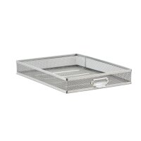 relaxdays Schubladenbox  silber 10024817_55, DIN A4 mit 10 Schubladen, 1 St.