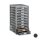 relaxdays Schubladenbox  silber 10024817_55, DIN A4 mit 10 Schubladen, 1 St.
