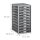 relaxdays Schubladenbox  silber 10024817_55, DIN A4 mit 10 Schubladen, 1 St.