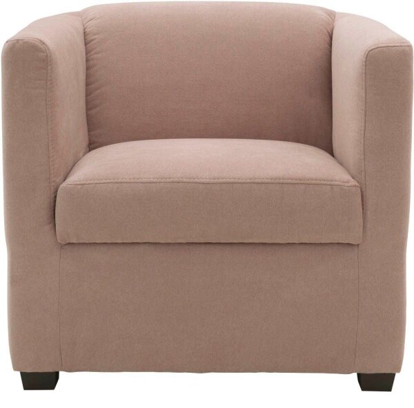 DOMO Collection Sessel BOB rosa schwarz Stoff 72,0 cm 75,0 cm, 1 St.