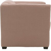 DOMO Collection Sessel BOB rosa schwarz Stoff 72,0 cm 75,0 cm, 1 St.