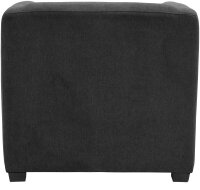 DOMO Collection Sessel BOB dunkelgrau schwarz Stoff 72,0 cm 75,0 cm, 1 St.