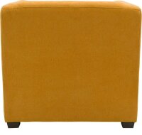 DOMO Collection Sessel BOB dunkelgelb schwarz Stoff 72,0 cm 75,0 cm, 1 St.
