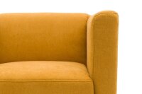 DOMO Collection Sessel BOB dunkelgelb schwarz Stoff 72,0 cm 75,0 cm, 1 St.
