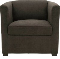 DOMO Collection Sessel BOB braun schwarz Stoff 72,0 cm...