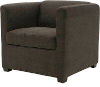 DOMO Collection Sessel BOB braun schwarz Stoff 72,0 cm...