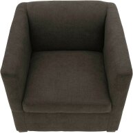 DOMO Collection Sessel BOB braun schwarz Stoff 72,0 cm 75,0 cm, 1 St.