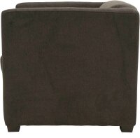 DOMO Collection Sessel BOB braun schwarz Stoff 72,0 cm 75,0 cm, 1 St.