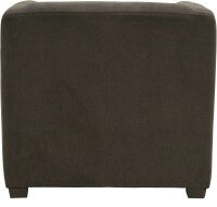 DOMO Collection Sessel BOB braun schwarz Stoff 72,0 cm 75,0 cm, 1 St.