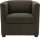 DOMO Collection Sessel BOB braun schwarz Stoff 72,0 cm 75,0 cm, 1 St.