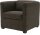 DOMO Collection Sessel BOB braun schwarz Stoff 72,0 cm 75,0 cm, 1 St.