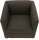 DOMO Collection Sessel BOB braun schwarz Stoff 72,0 cm 75,0 cm, 1 St.