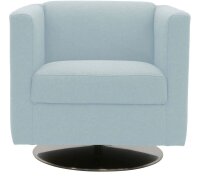 DOMO Collection Sessel BOB hellblau silber Stoff 72,0 cm...