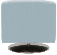 DOMO Collection Sessel BOB hellblau silber Stoff 72,0 cm 75,0 cm, 1 St.
