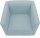 DOMO Collection Sessel BOB hellblau silber Stoff 72,0 cm 75,0 cm, 1 St.