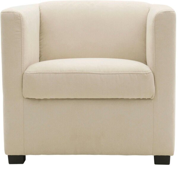 DOMO Collection Sessel BOB beige schwarz Stoff 72,0 cm 75,0 cm, 1 St.