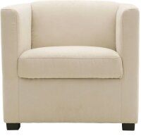 DOMO Collection Sessel BOB beige schwarz Stoff 72,0 cm...