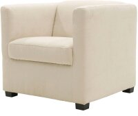 DOMO Collection Sessel BOB beige schwarz Stoff 72,0 cm...