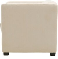 DOMO Collection Sessel BOB beige schwarz Stoff 72,0 cm 75,0 cm, 1 St.