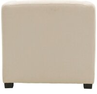DOMO Collection Sessel BOB beige schwarz Stoff 72,0 cm 75,0 cm, 1 St.