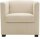 DOMO Collection Sessel BOB beige schwarz Stoff 72,0 cm 75,0 cm, 1 St.
