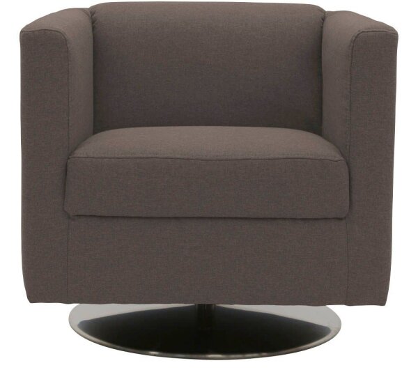 DOMO Collection Sessel BOB braun silber Stoff 72,0 cm 75,0 cm, 1 St.