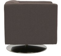 DOMO Collection Sessel BOB braun silber Stoff 72,0 cm 75,0 cm, 1 St.