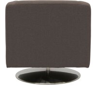 DOMO Collection Sessel BOB braun silber Stoff 72,0 cm 75,0 cm, 1 St.