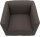 DOMO Collection Sessel BOB braun silber Stoff 72,0 cm 75,0 cm, 1 St.