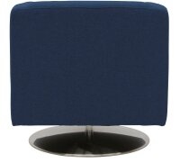 DOMO Collection Sessel BOB blau silber Stoff 72,0 cm 75,0 cm, 1 St.