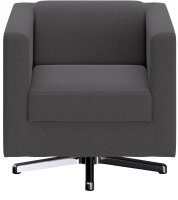 DOMO Collection Sessel BOB grau silber Stoff 72,0 cm 75,0...
