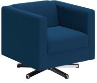 DOMO Collection Sessel BOB blau silber Stoff 72,0 cm 75,0 cm, 1 St.