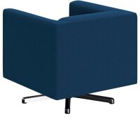 DOMO Collection Sessel BOB blau silber Stoff 72,0 cm 75,0 cm, 1 St.