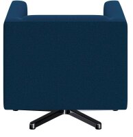 DOMO Collection Sessel BOB blau silber Stoff 72,0 cm 75,0 cm, 1 St.